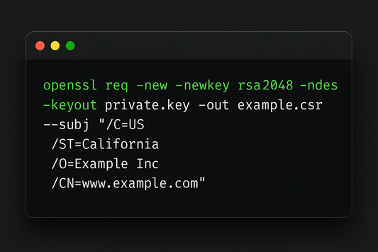 Generating Your Certificate Signing Request (CSR)